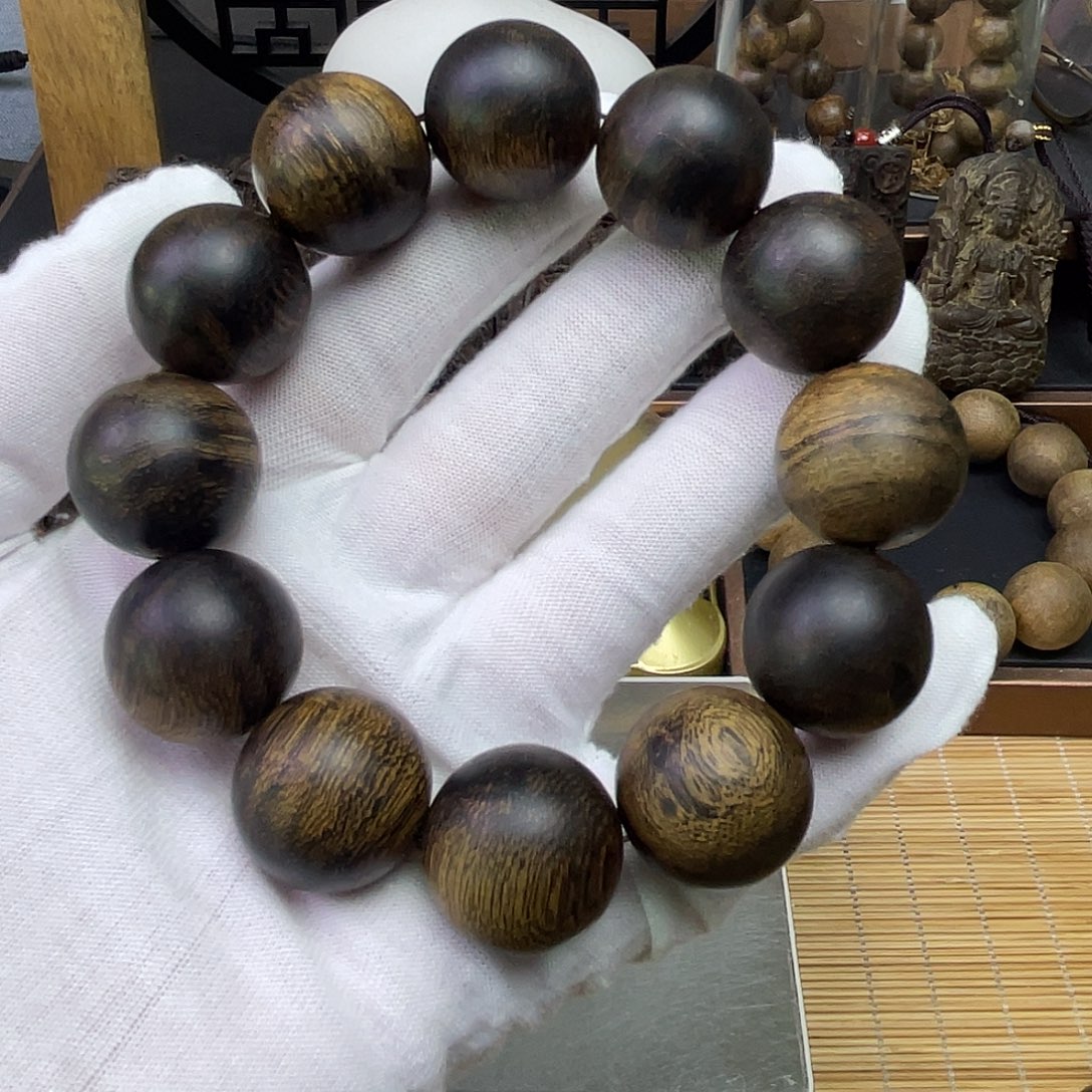 海***印沉香手串越南白奇………………