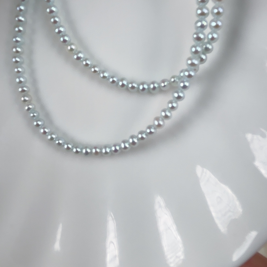 淡水珍珠银S925镶嵌颈饰