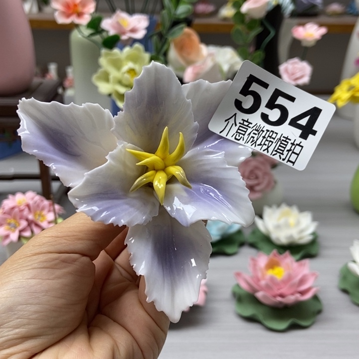 陶瓷手工制作陶瓷花