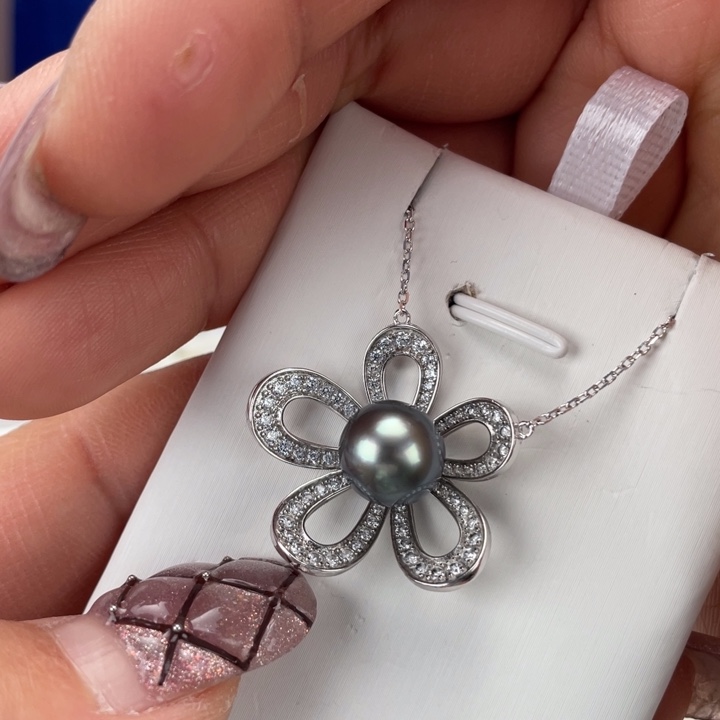 海水珍珠颈饰银S925镶嵌