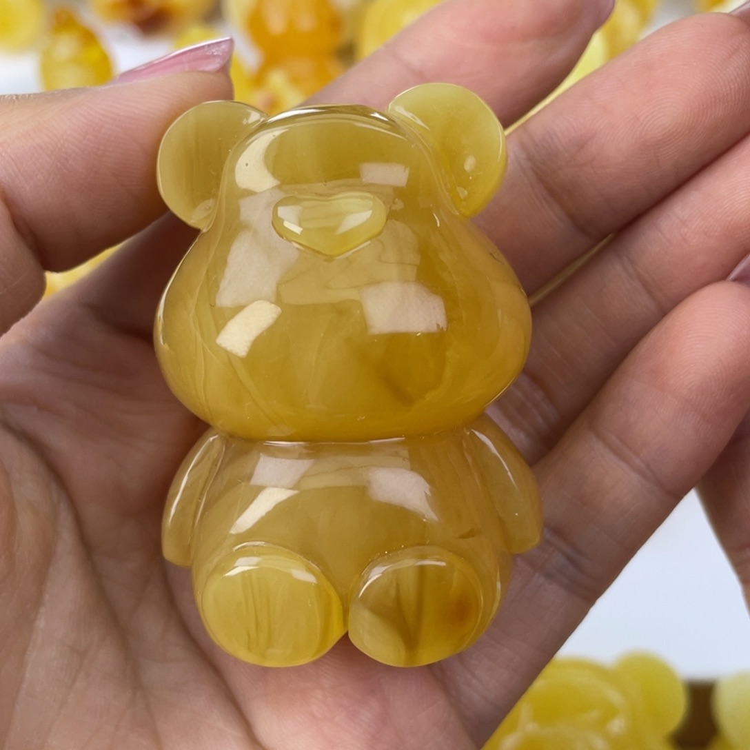 琥珀裸石未镶嵌蜜蜡