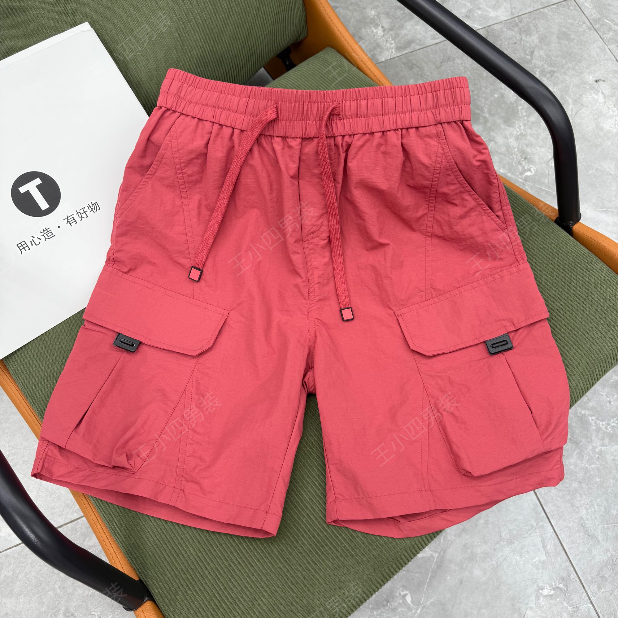 新款速干透气工装五分裤大口袋七分裤男女同款潮牌短裤#8016