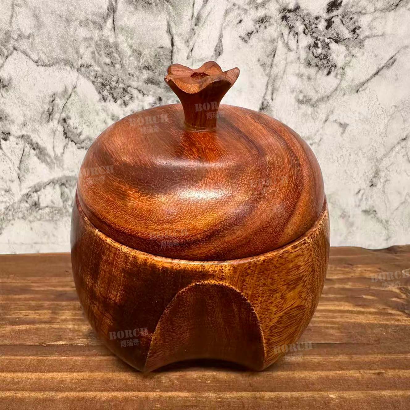 BORCH/博瑞奇橡树果黄檀木杯垫桌面装饰摆件 09802