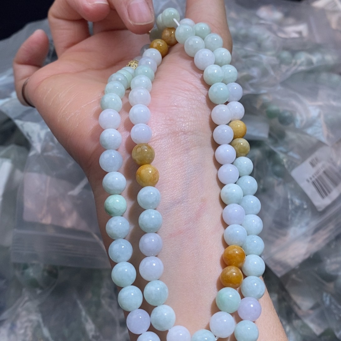 未镶嵌手串翡翠手串