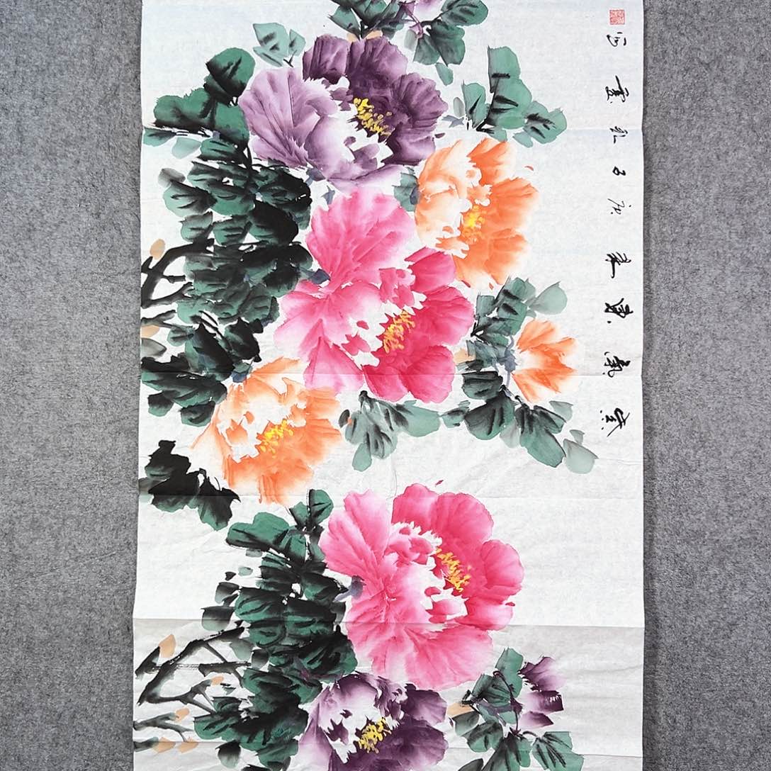 国画003 牡丹花盛开的季节