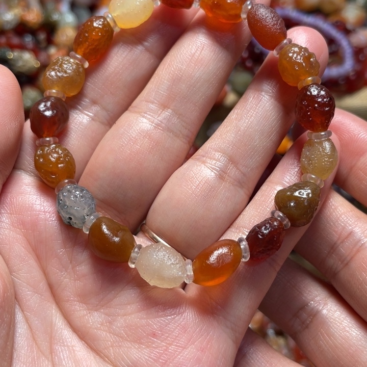 玛瑙/玉髓合金手链