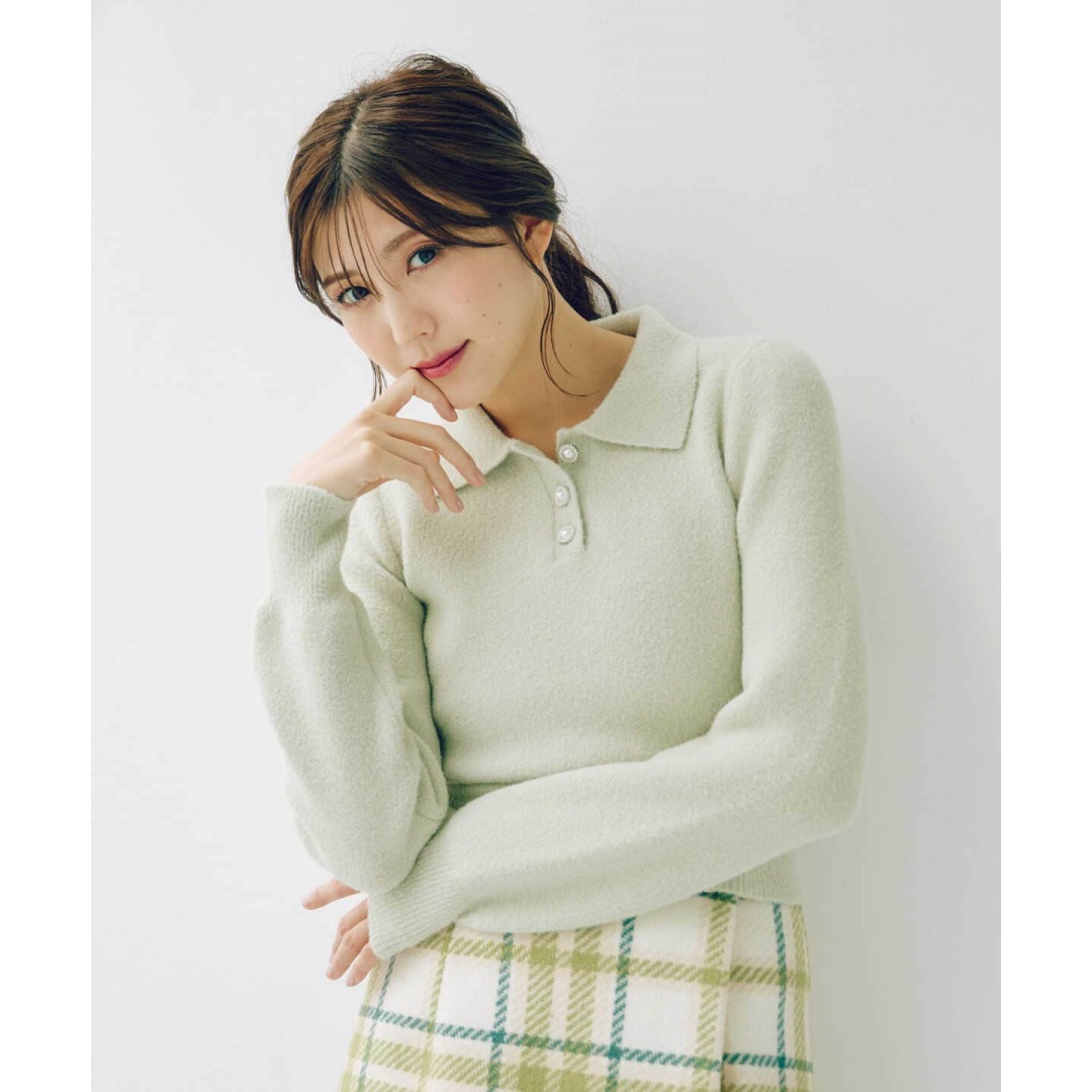 【Montendre】 秋冬上新 J 时尚减龄百搭短款毛绒针织衫