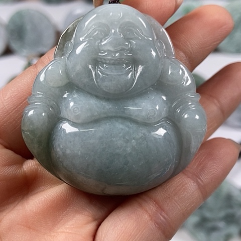 翡翠颈饰未镶嵌大佛福利