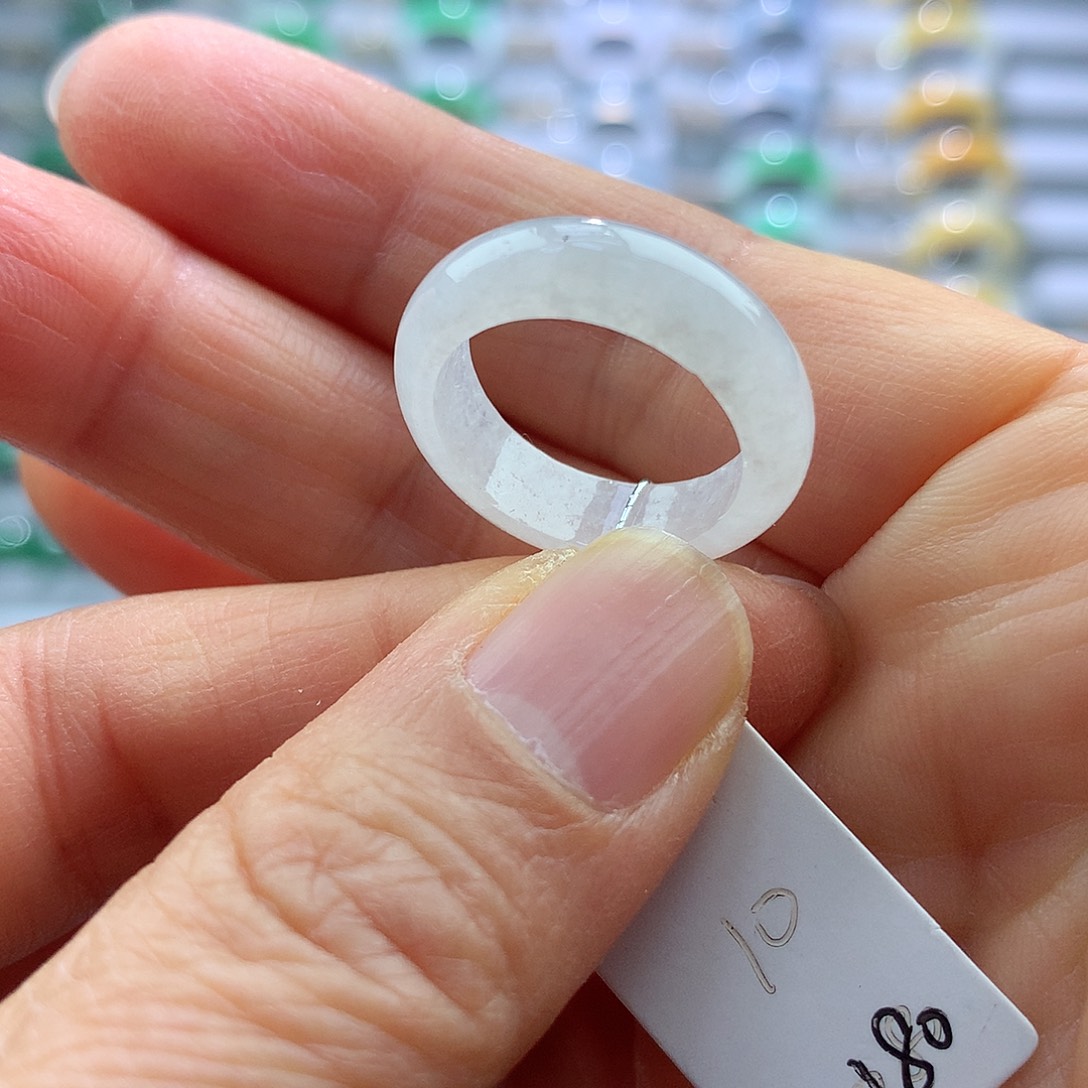 翡翠戒指未镶嵌10号