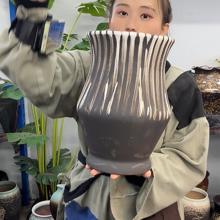 20×30 -粗陶花盆有孔-买买买