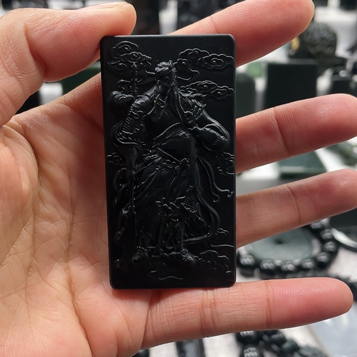 【闪购商品】颈饰未镶嵌和田玉（青玉）悟*