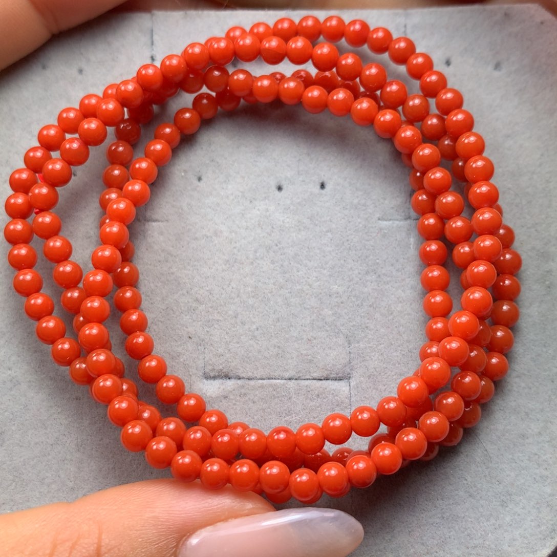 南红玛瑙手串未镶嵌