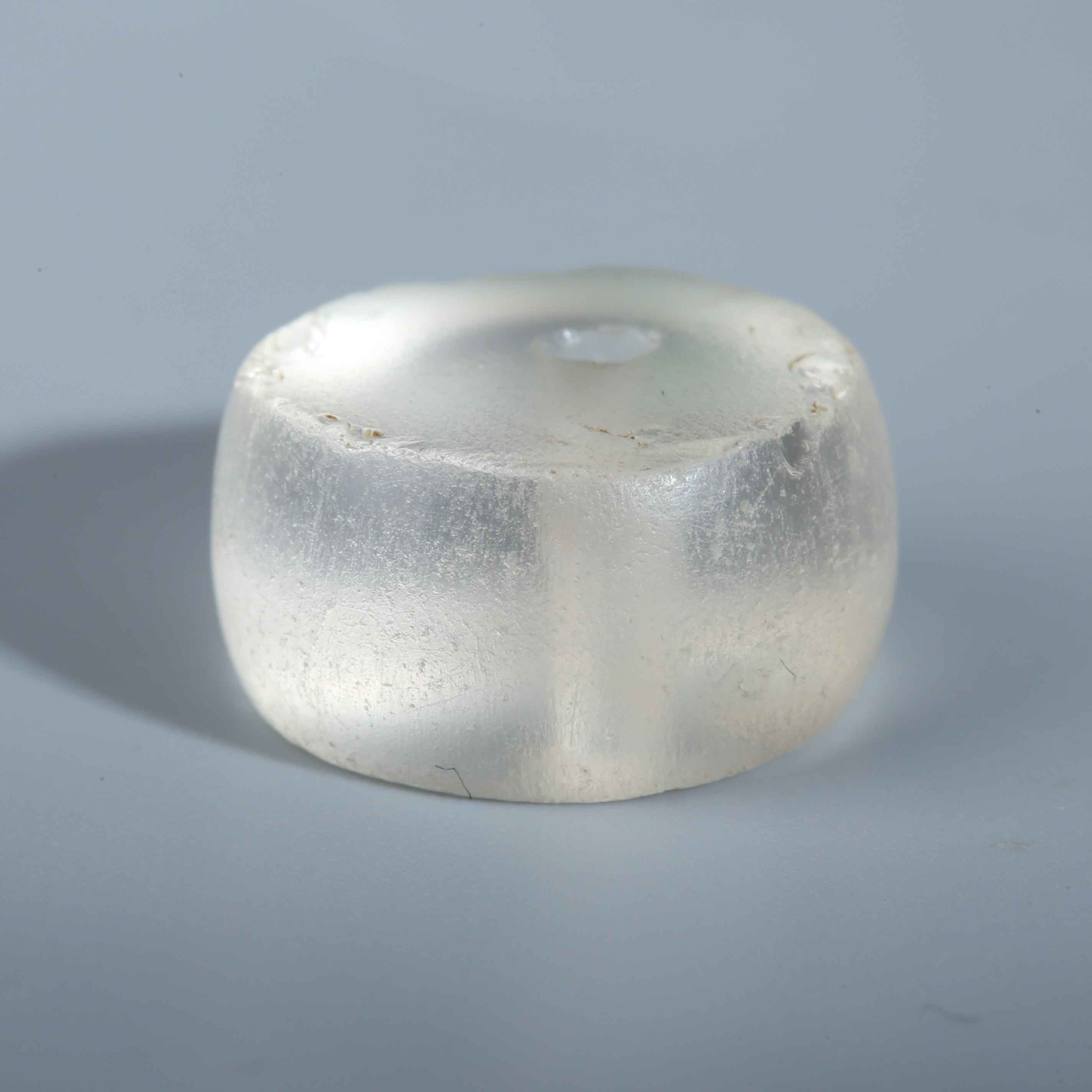 XY74-27 东南亚pyu时期水晶剁珠 16*8.4mm