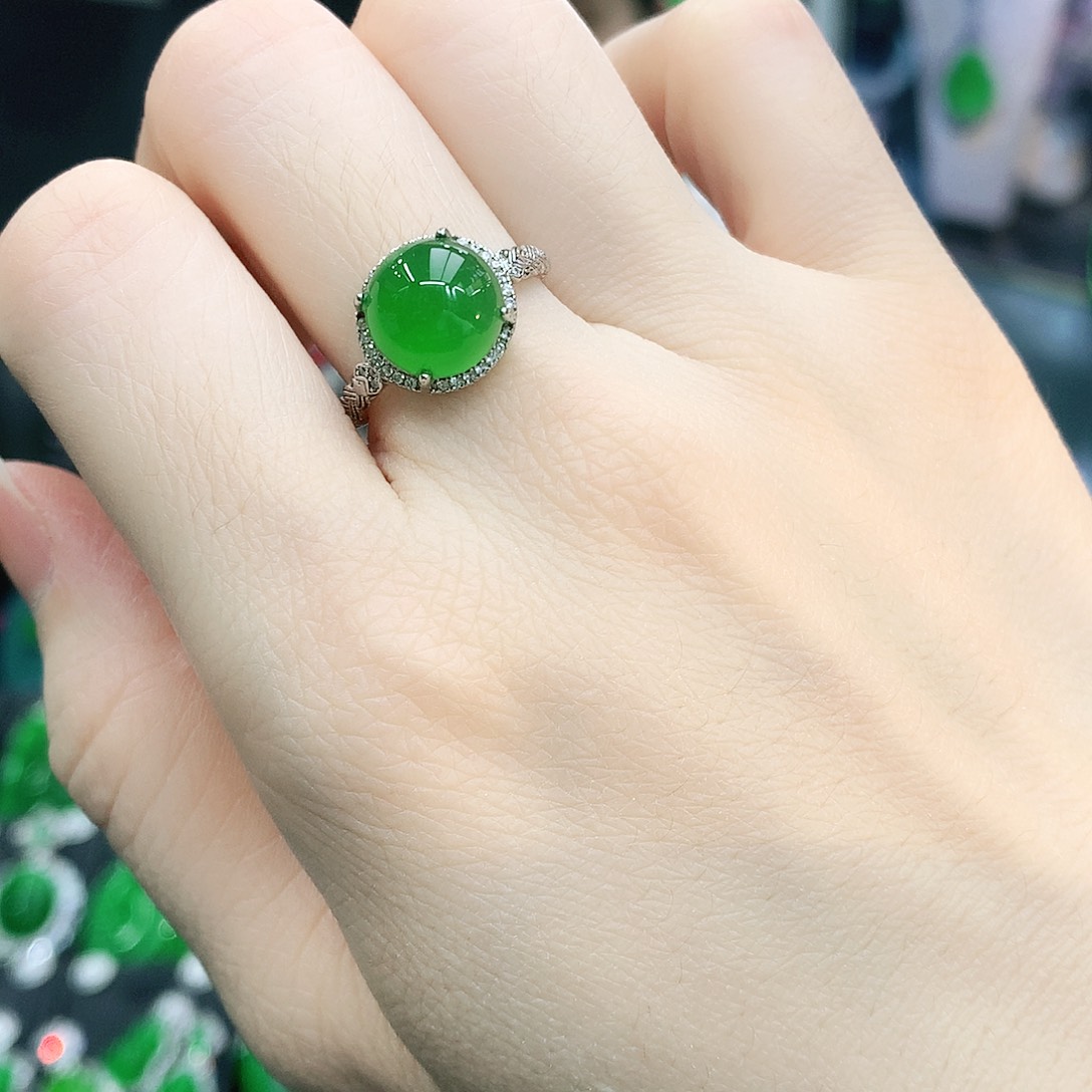 银S925镶嵌戒指玛瑙/玉髓