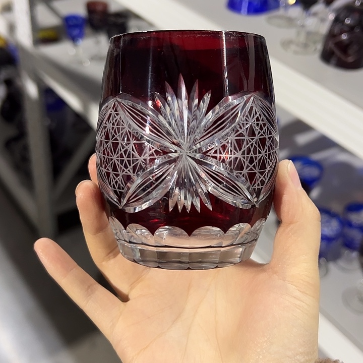 手柄款水晶玻璃微瑕一个