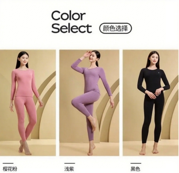 wr小苗专属 雅鹿炫彩羊毛蚕丝德绒贴片保暖套装【男女款】