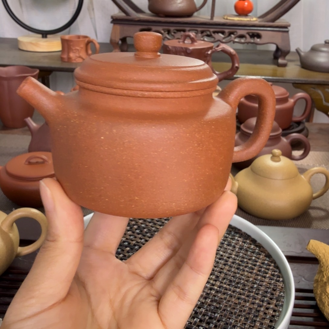 紫砂茶壶彩****#紫砂壶150cc降坡泥德中