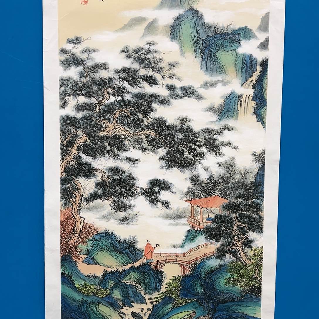 国画马景岭展览原作