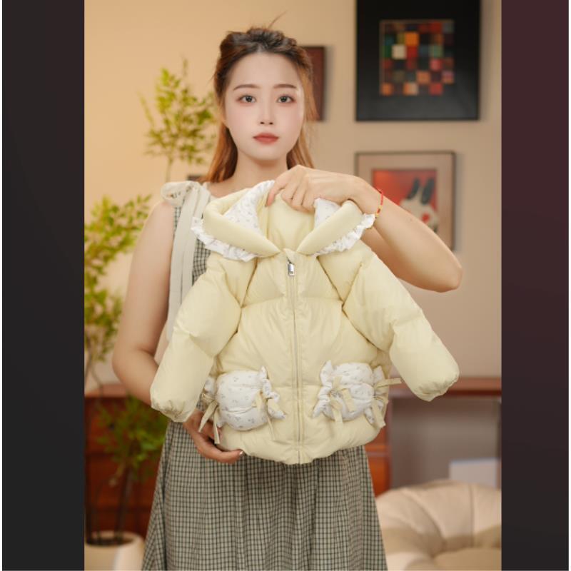 【YN童品】女童羽绒服冬季新款巫师帽加厚保暖甜美连帽时尚洋气