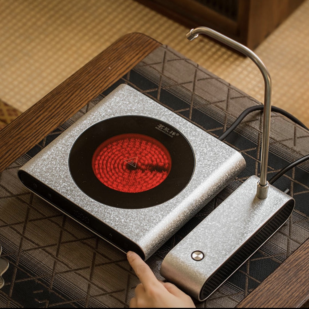 茗凤祥新款梦想家M1电陶炉煮茶智能上水器静音家用玻璃壶迷你超薄