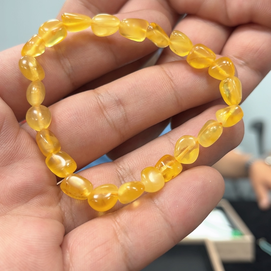 未镶嵌颈饰蜜蜡手串