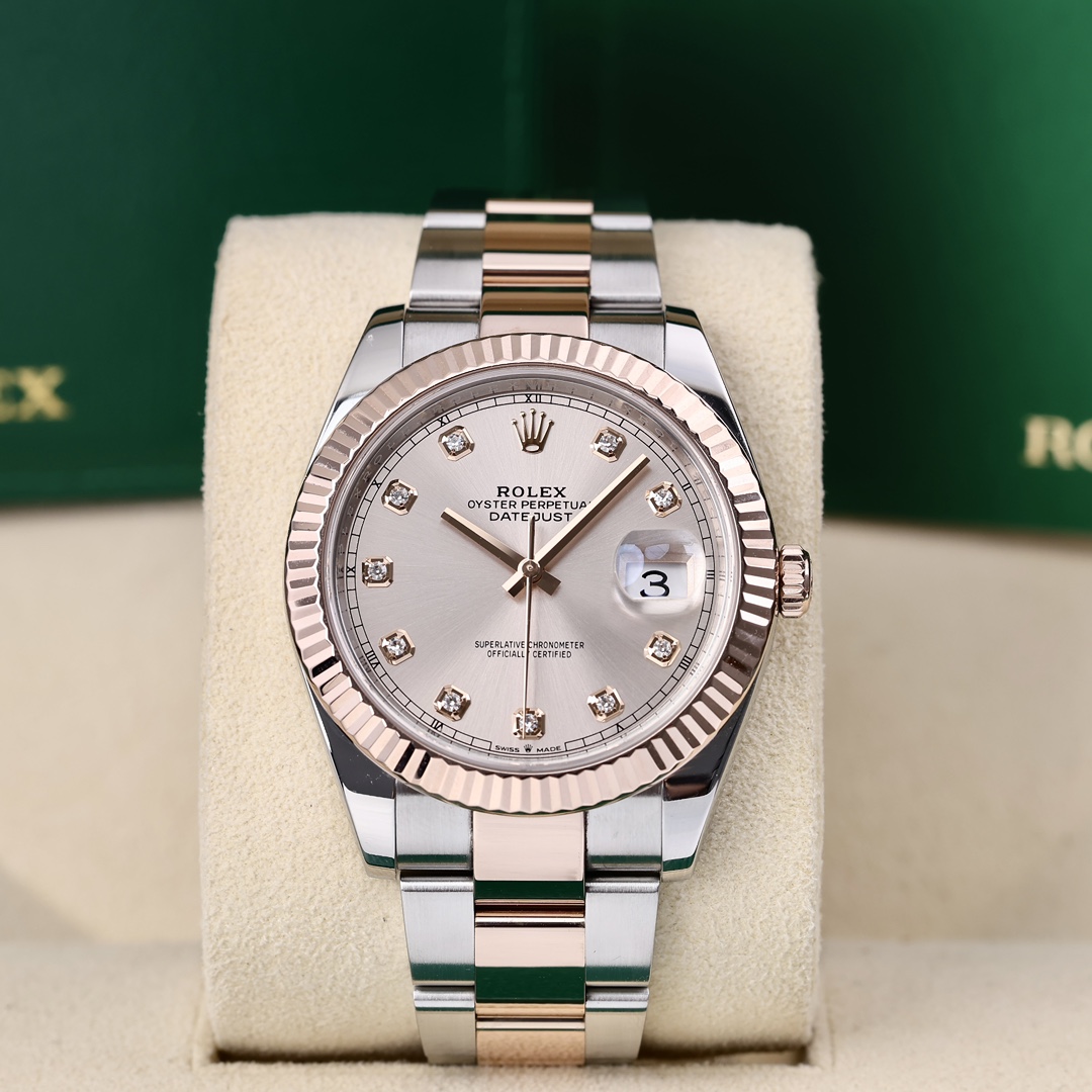 95新 Rolex/劳力士 126331 钻石刻度 41mm 2021年6月保卡