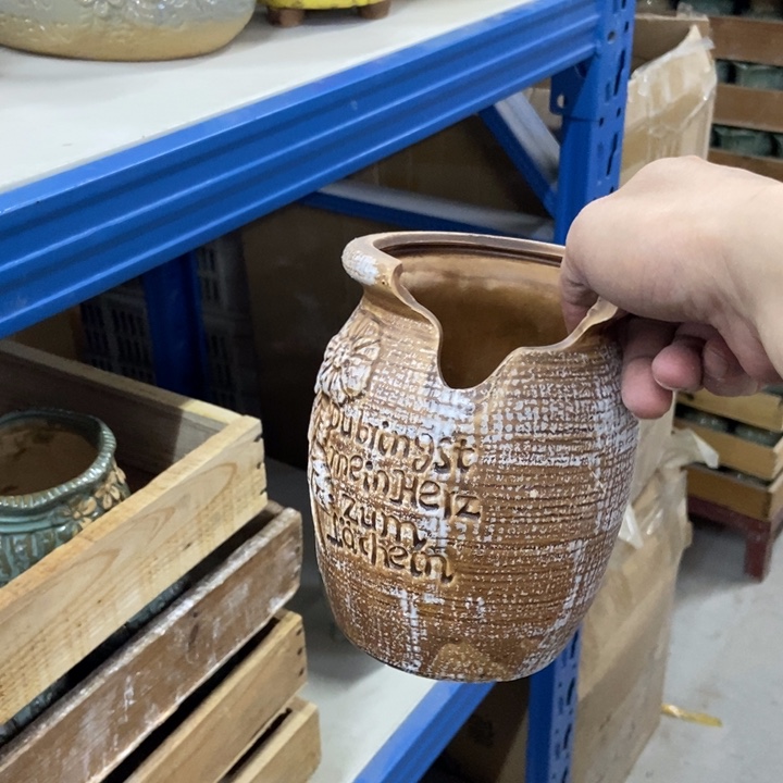 陶瓷花盆单场满9.9发10.5*14.5