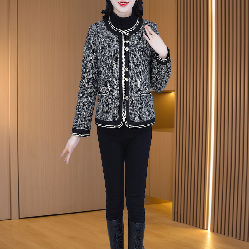 【短外套】23946春季新款优雅气质高档减龄休闲显瘦短外套M-3XL-C