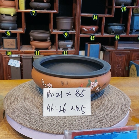 紫砂花盆紫砂花盆