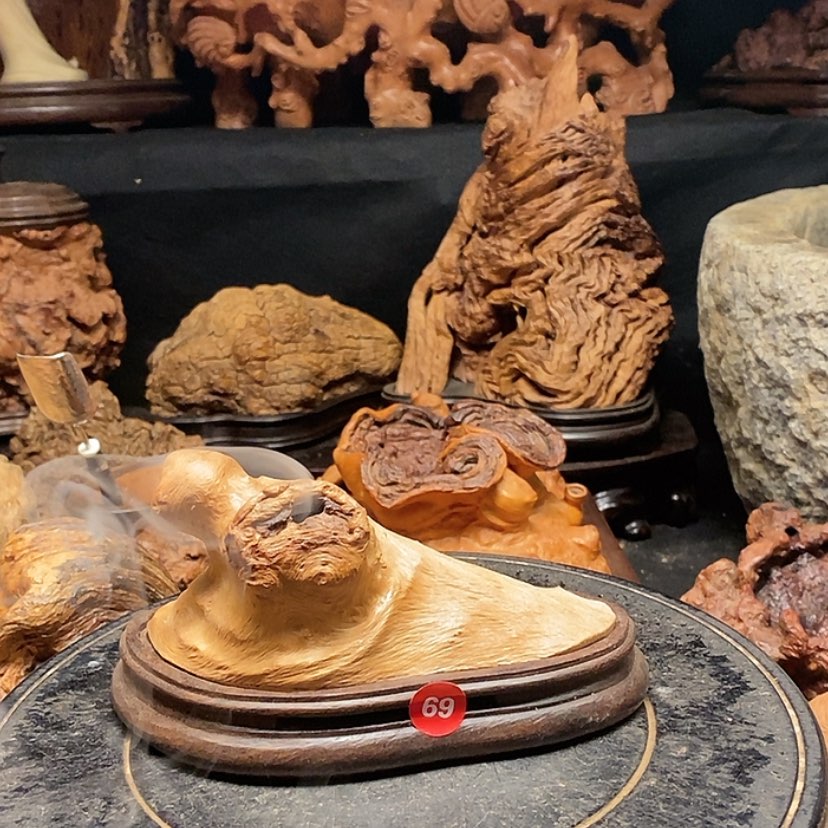 【闪购商品】69号荔枝木香炉工艺