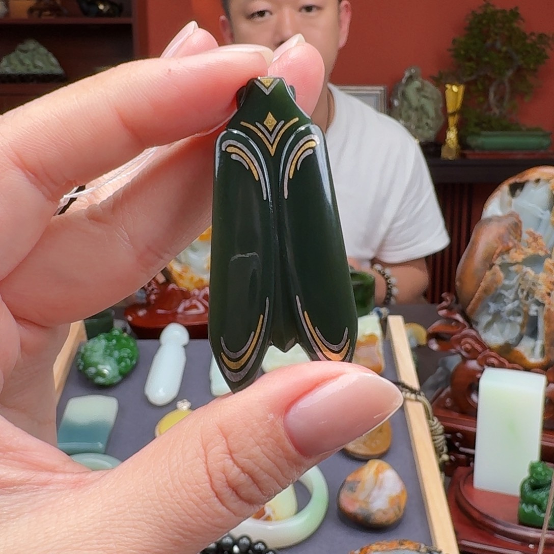 和田玉未镶嵌挂件