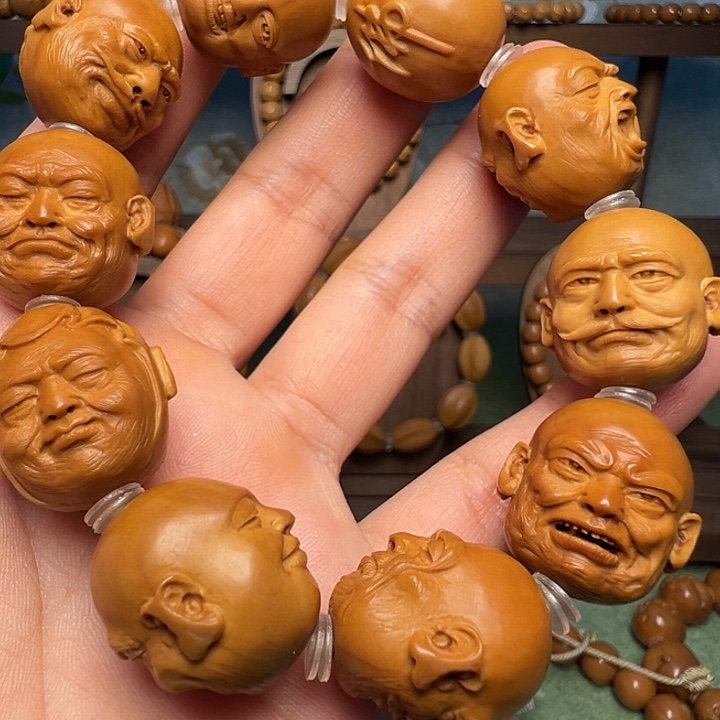 橄榄核手串/手链双面十八罗汉
