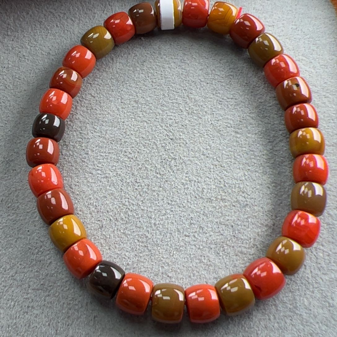 南红玛瑙（巧家包浆直切7+）未镶嵌