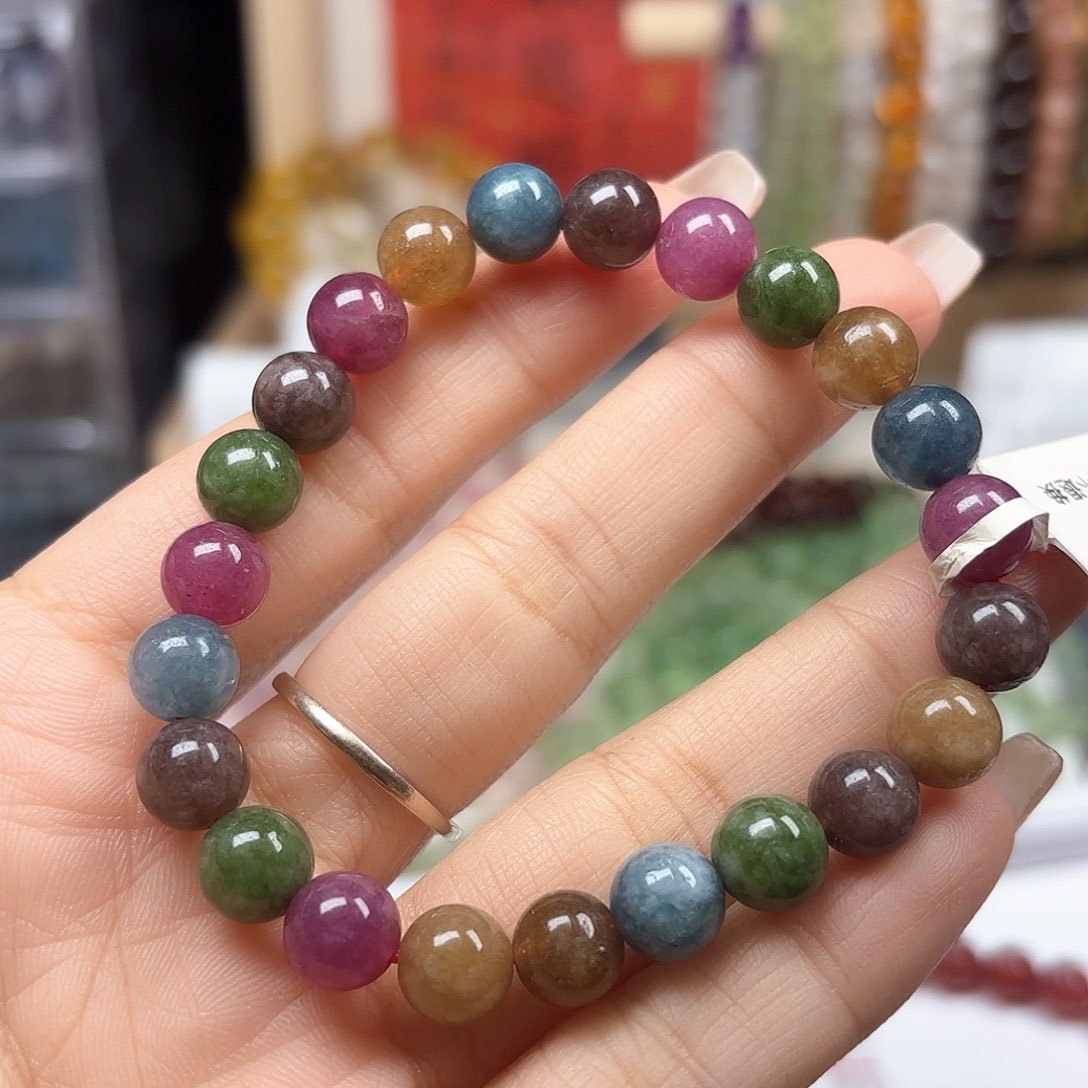 水晶手链未镶嵌碧玺8.5