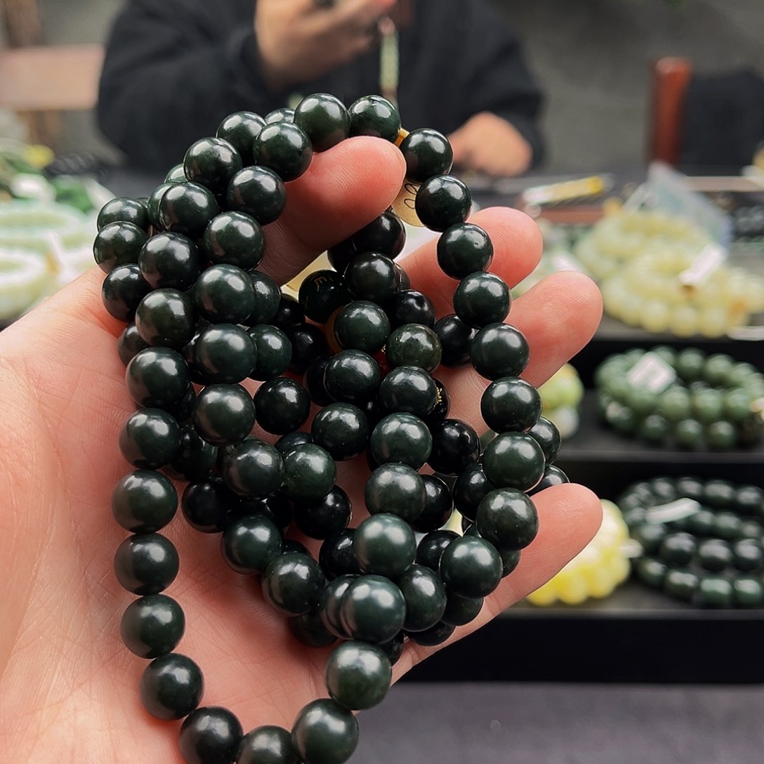 和田玉手串未镶嵌