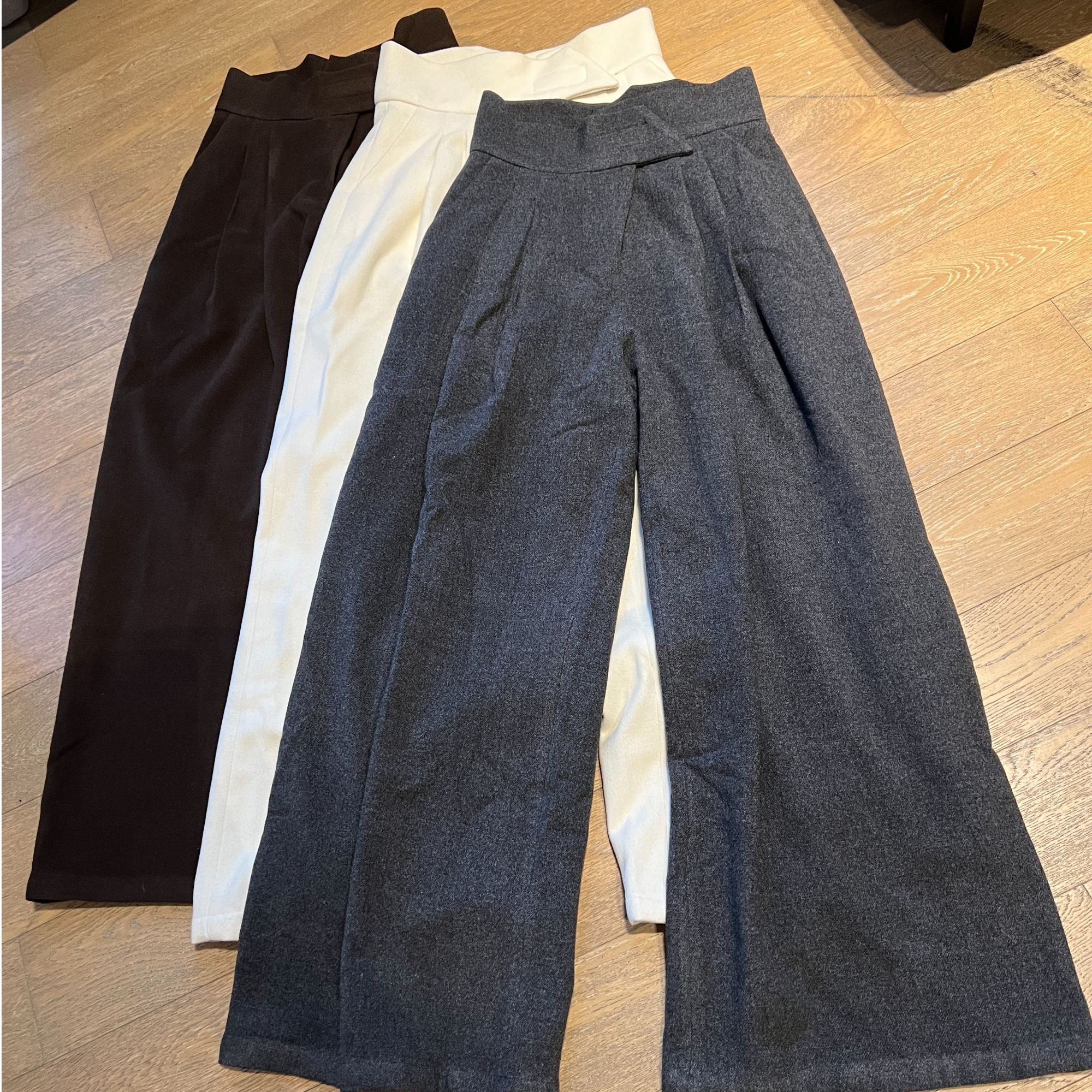 2025秋冬新款时尚羊毛阔腿裤