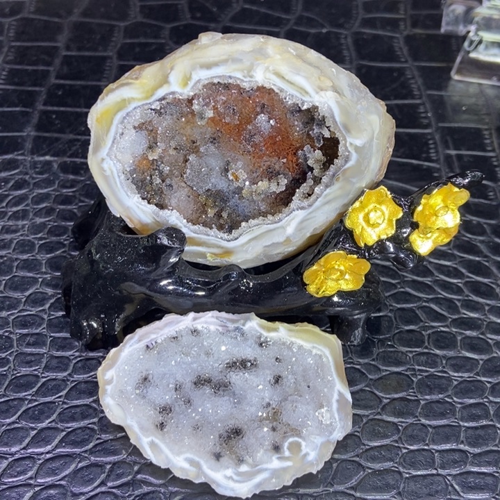 水晶蚕丝盆未镶嵌