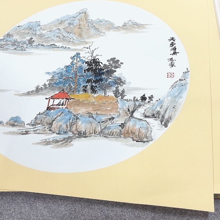 书法杨森山水画作品