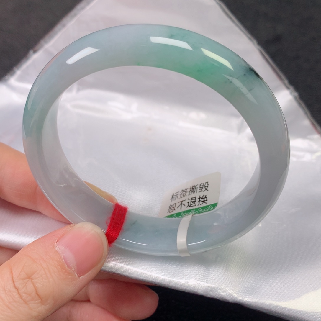 未镶嵌手镯翡翠缅甸天然翡翠手镯5859