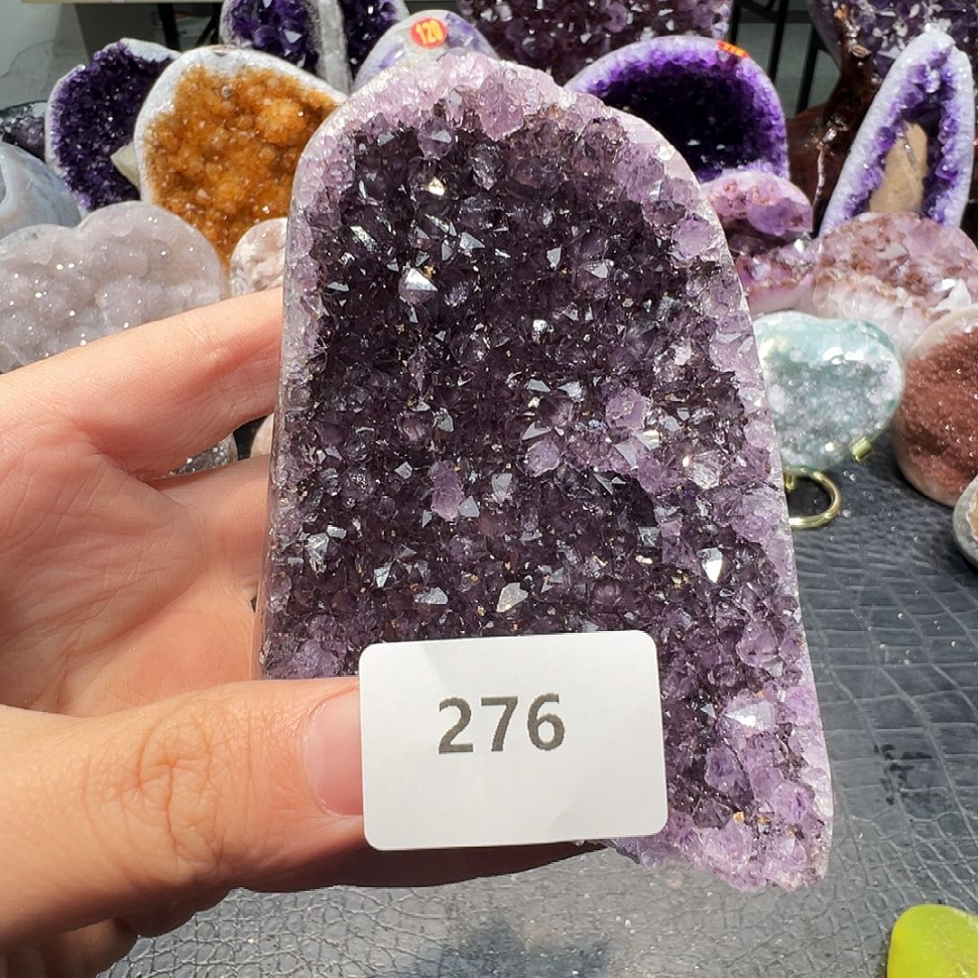 紫晶珠宝半成品未镶嵌