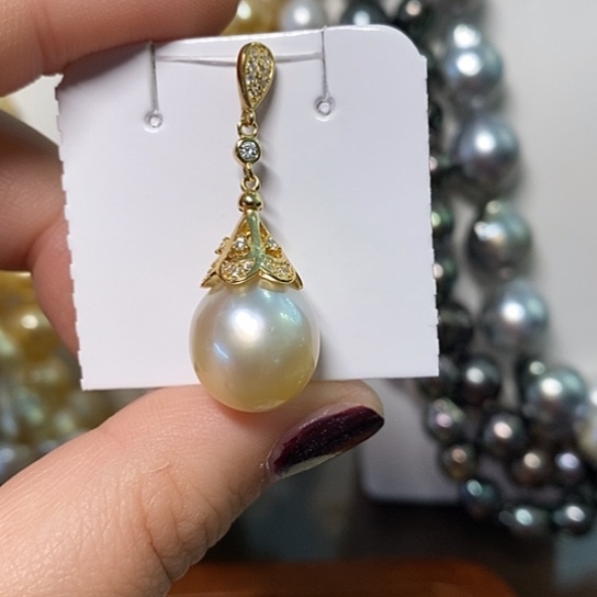 海水珍珠颈饰银S925镶嵌13-14