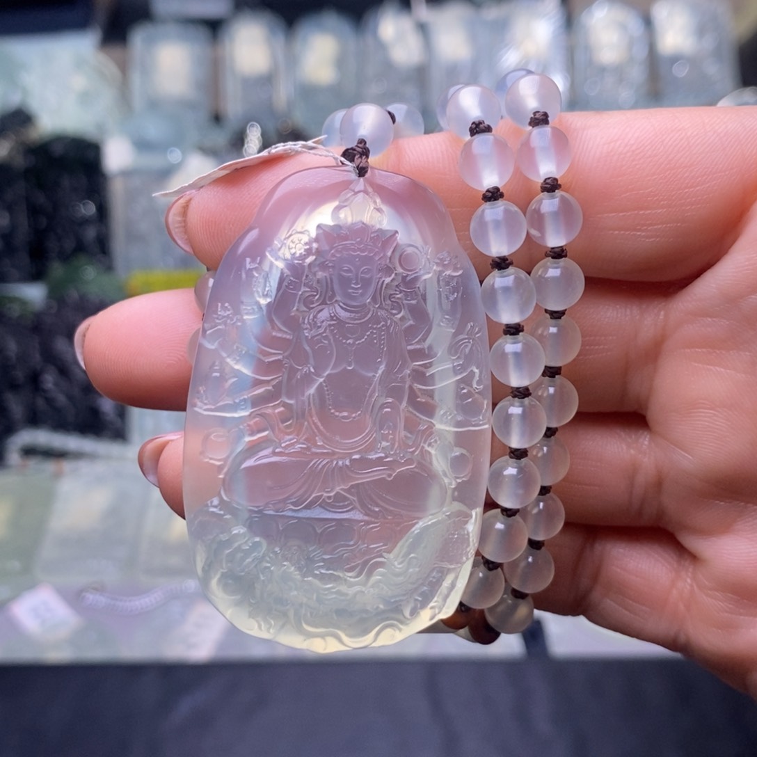 蛇纹石玉颈饰未镶嵌前****，