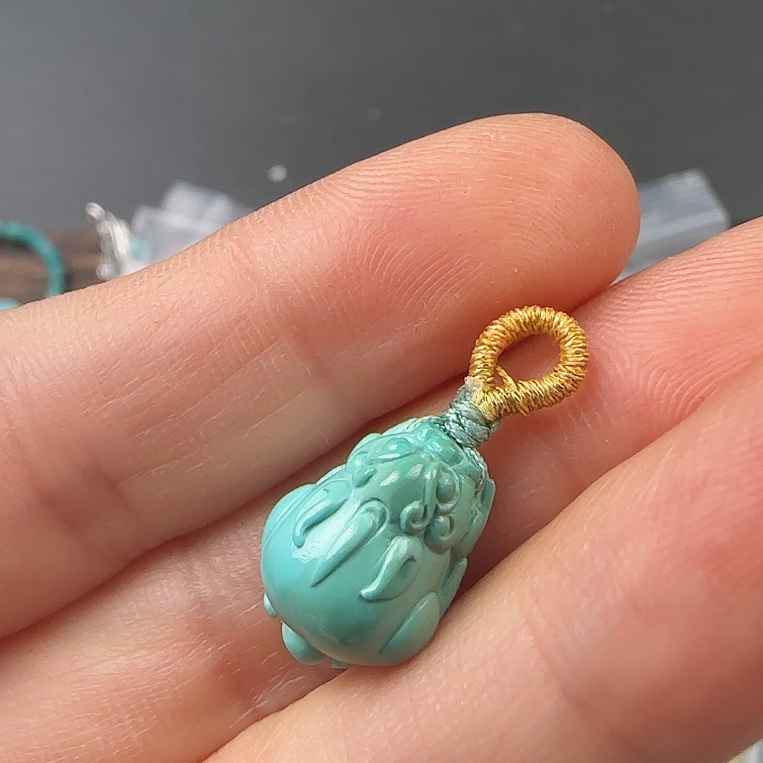 绿松石珠宝半成品未镶嵌