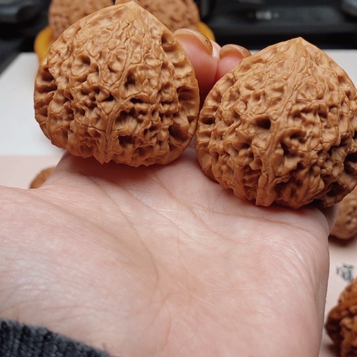 把件文玩核桃白****宝金毛45