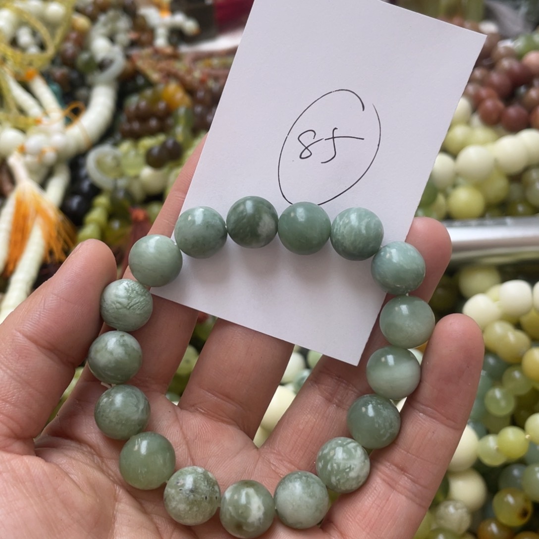 蛇纹石玉手链未镶嵌