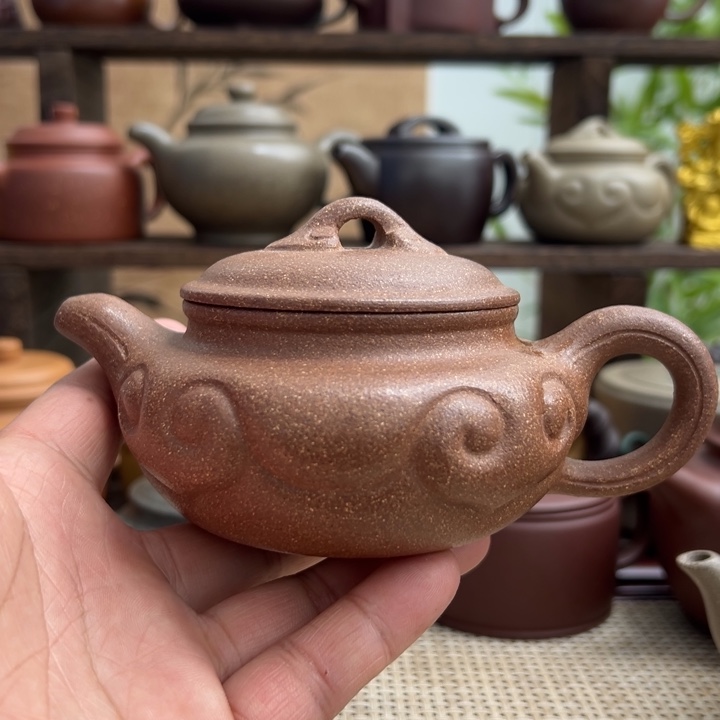 茶壶紫砂宜兴原矿紫砂半手仿古