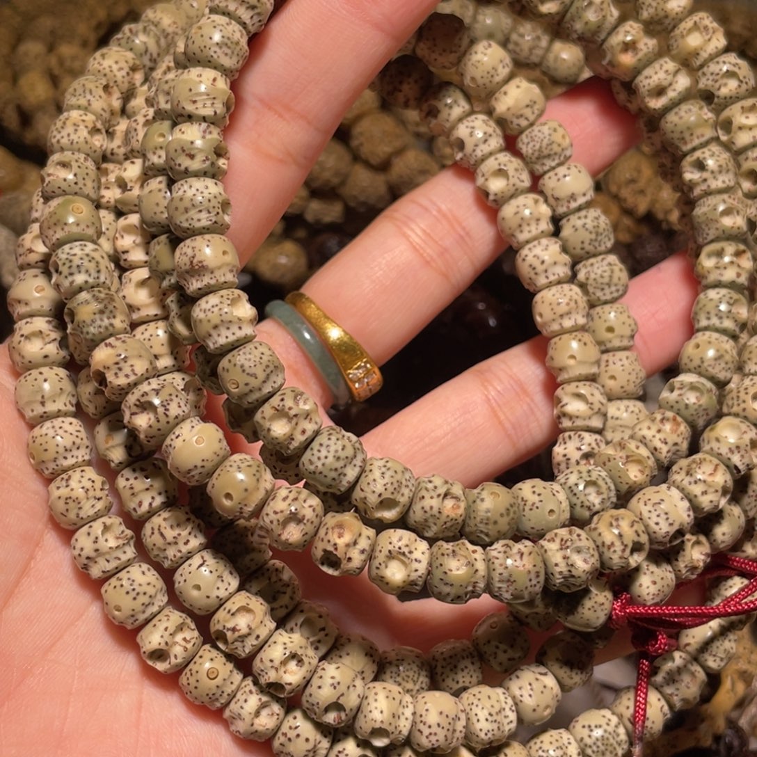 星月菩提吊坠尸陀林骷髅120颗