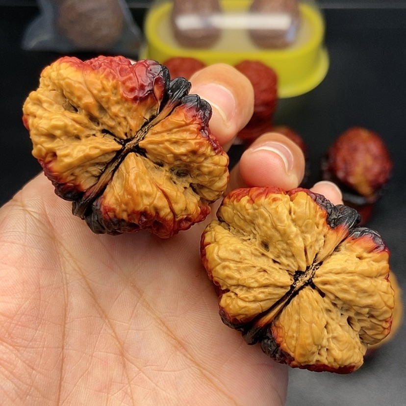 【闪购商品】把件文玩核桃44尺蝴蝶蟾