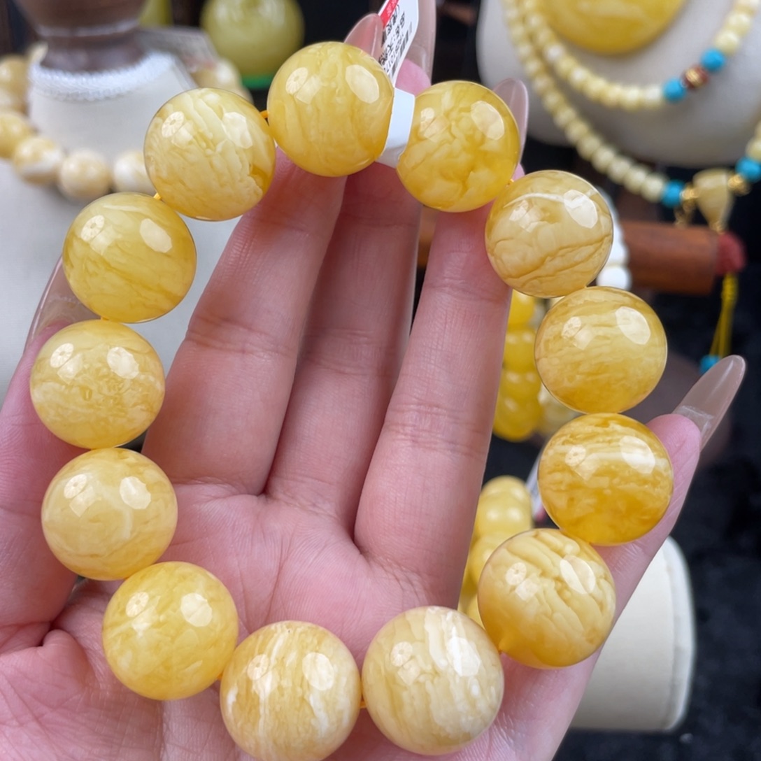 !***？琥珀未镶嵌裸石虎皮顺纹千层