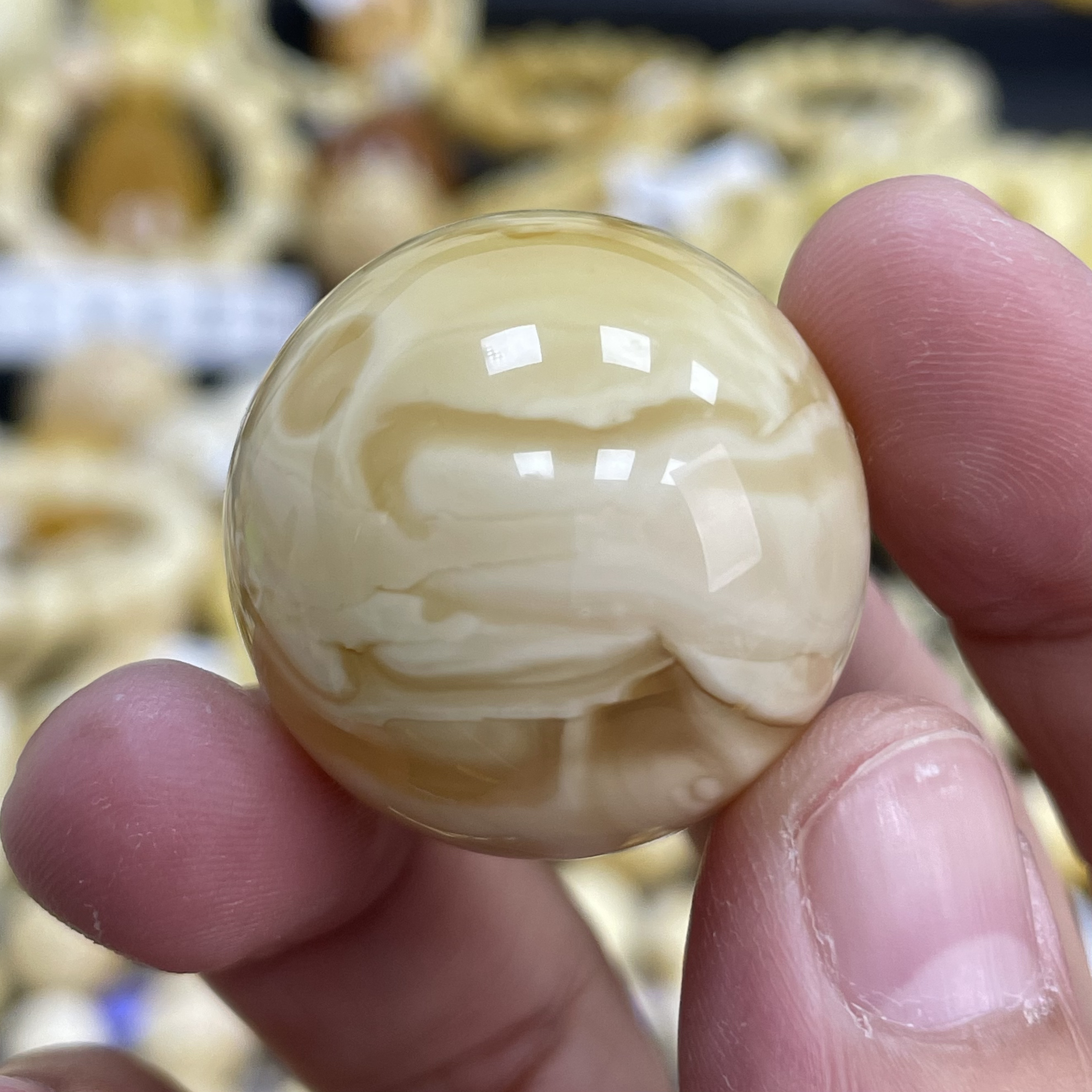 魔梵珠宝｜28.2mm俄料琥珀蜜蜡浓蜡奶咖
